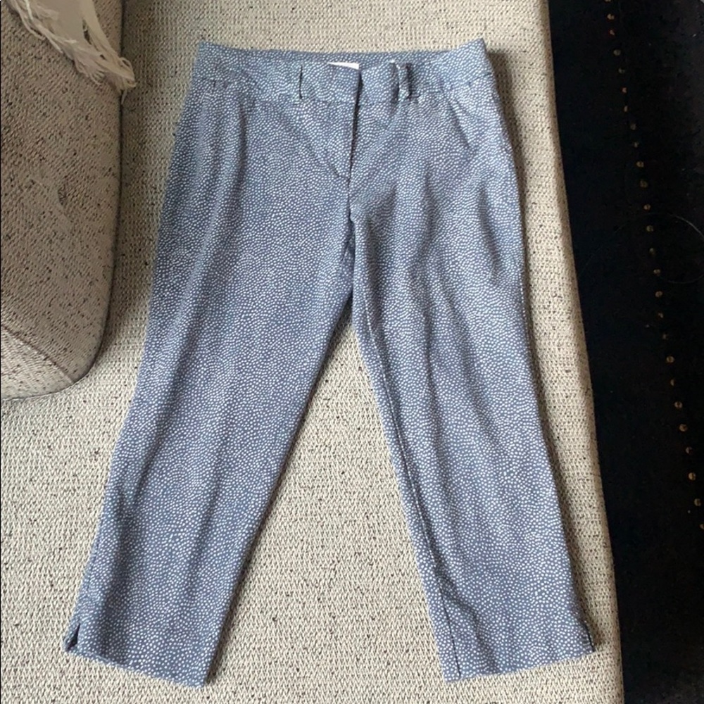 Polka Dot LOFT Crop Pants